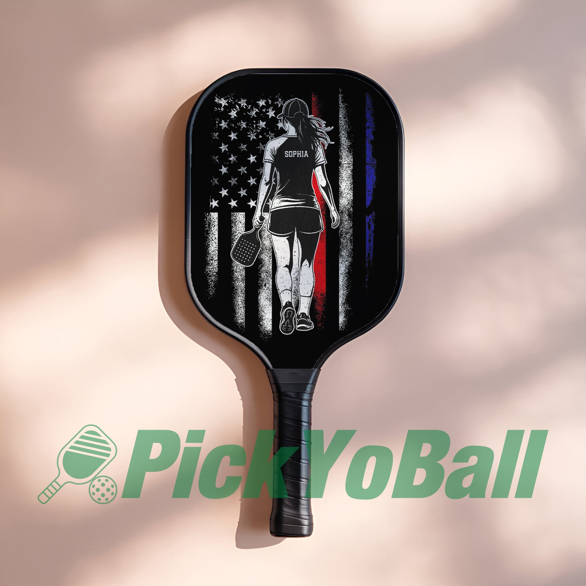 Personalized "American Girl" Pickleball Paddle with Custom Name