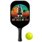 Personalized "I Created A Monster And She Calls Me Dad" Paddle with Custom Name