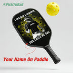 Personalized "I Created a Monster And She Calls Me Dad" Pickleball Paddle 3