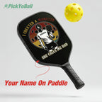 Personalized "I Created a Monster And She Calls Me Dad" Pickleball Paddle, Gift For Husband, Dad, Him