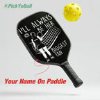 Personalized "I'll Always Be Her Biggest Fan" Pickleball Paddle with Custom Name