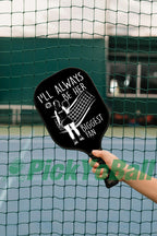 Personalized "I'll Always Be Her Biggest Fan" Pickleball Paddle with Custom Name