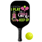 Personalized "Keep Up With My Play" Paddle with Custom Name