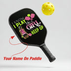 Personalized "Keep Up With My Play" Paddle with Custom Name