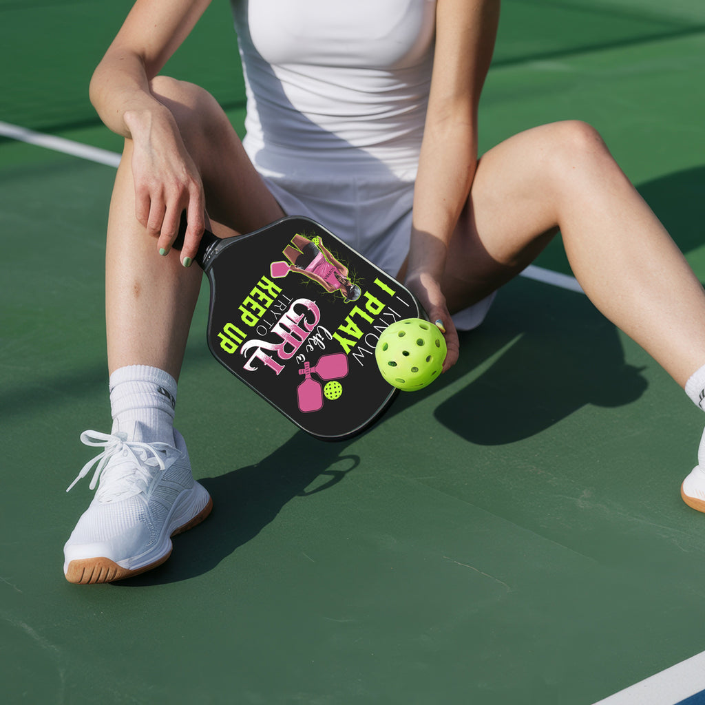 Personalized "Keep Up With My Play" Paddle with Custom Name