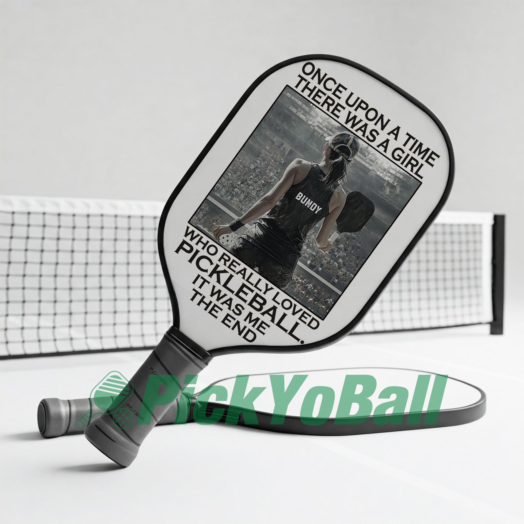 Personalized "A Girl Loves Pickleball" Pickleball Paddle With Custom Name, Gift For Her