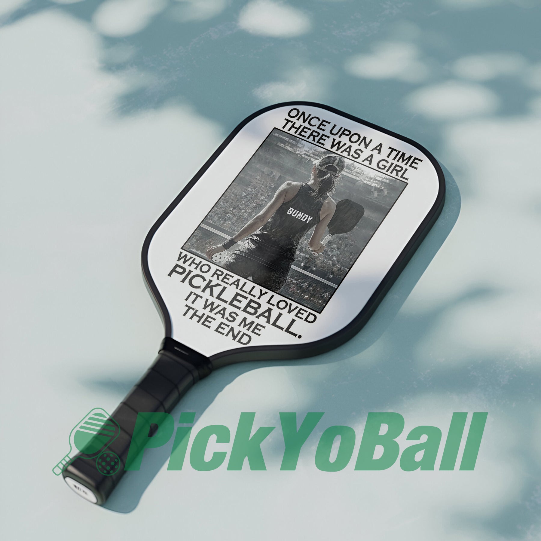 Personalized "A Girl Loves Pickleball" Pickleball Paddle With Custom Name, Gift For Her
