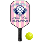 Personalized Pickleball Social Club Pickleball Paddle with Custom Names