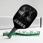 Personalized "Pickleball Girl In The Rain" Pickleball Paddle With Custom Name, Gift For Her