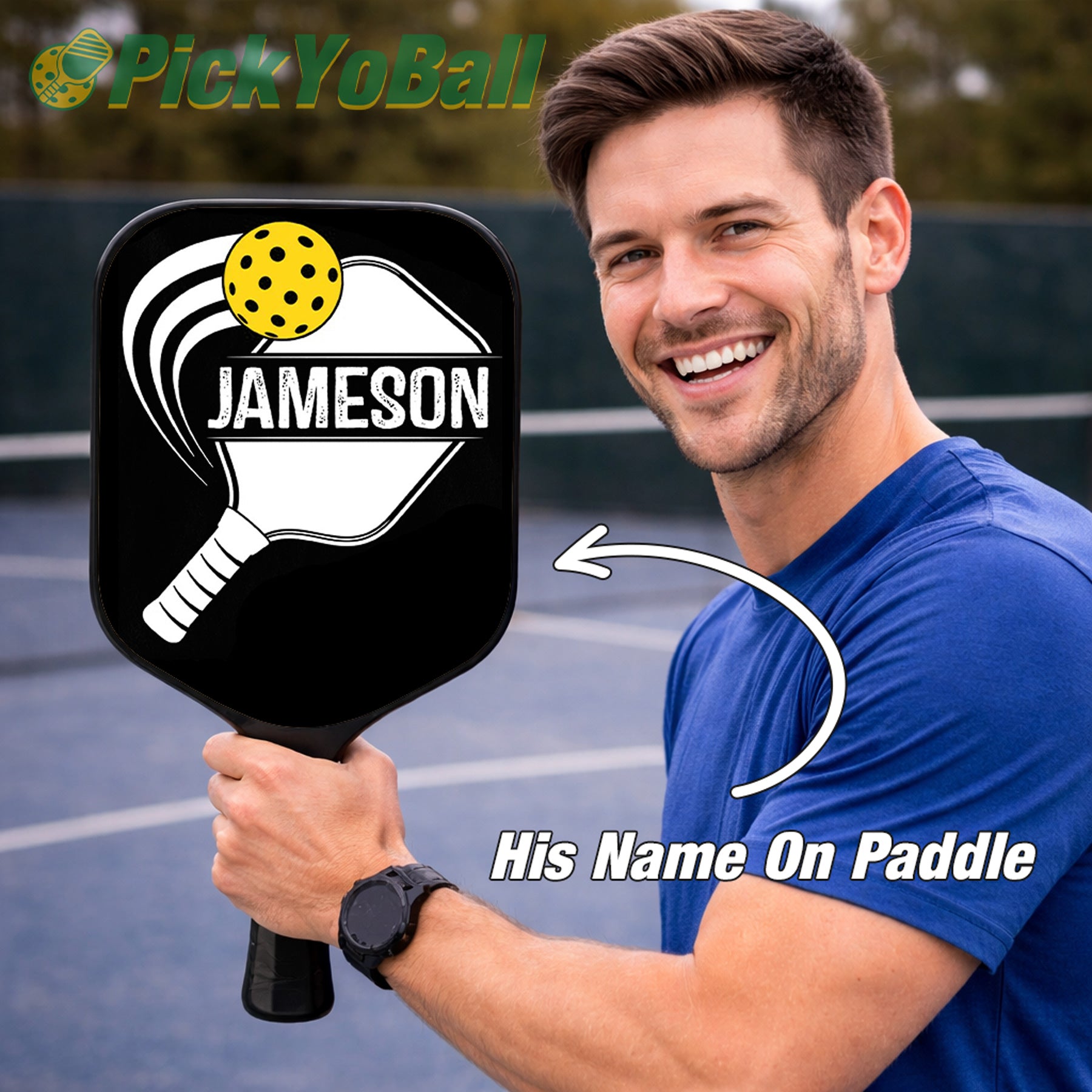 Personalized Pickleball Paddle With Custom Name