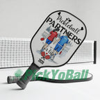 Personalized "Pickleball Partners For Life" Pickleball Paddle, Gift For Couples, Lovers