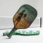 Personalized "Some girls are just born with Pickleball in their Souls" Pickleball Paddle