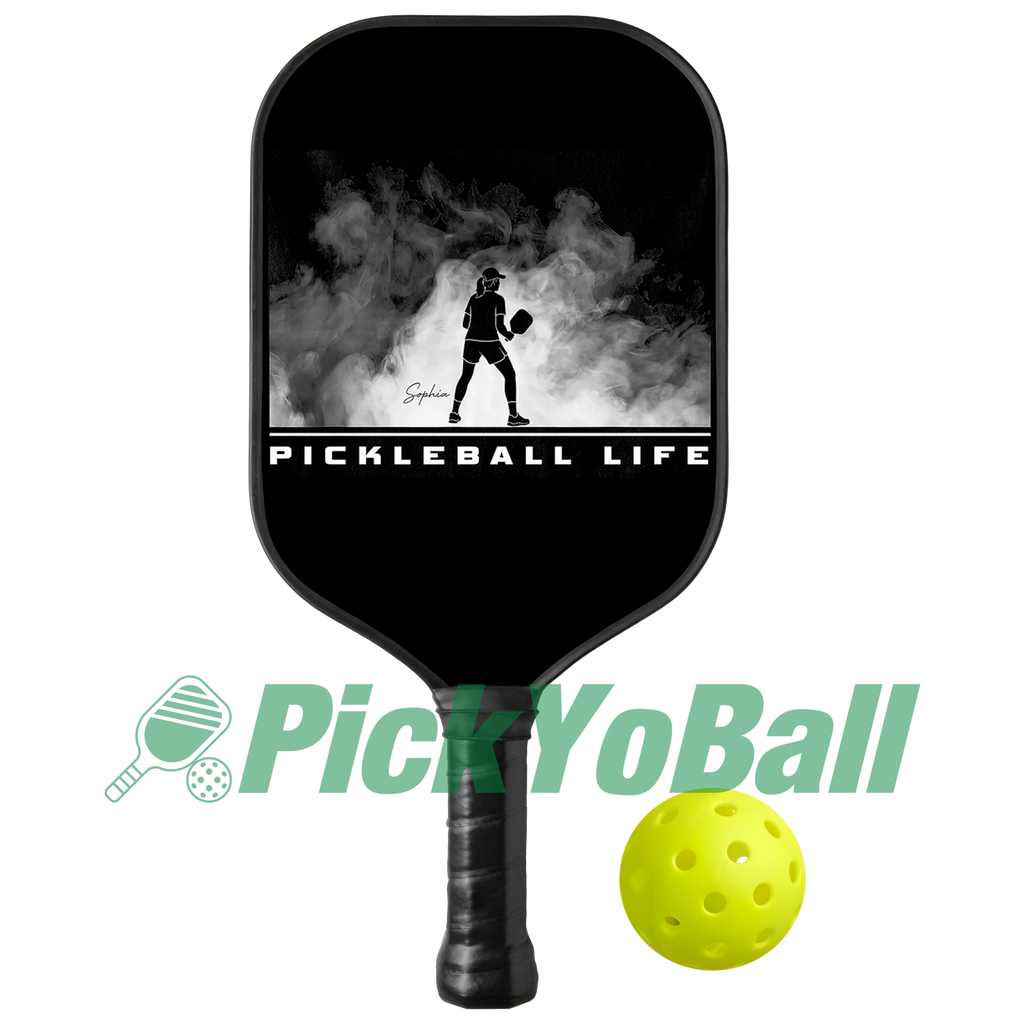 Personalized Pickleball Paddle, Pickleball Life Design with Custom Name For Girlfriend, Wife, Mom or Grandma
