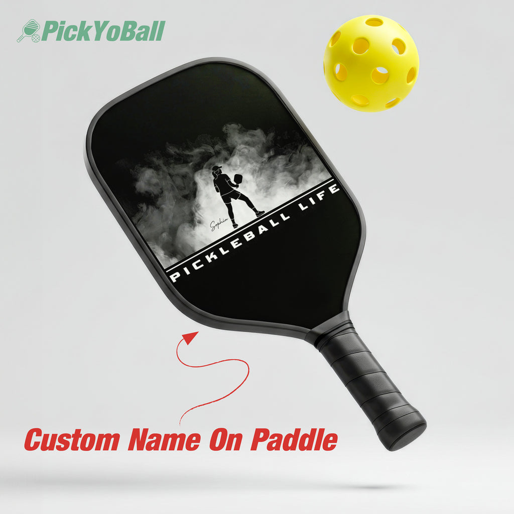 Personalized Pickleball Paddle, Pickleball Life Design with Custom Name For Girlfriend, Wife, Mom or Grandma