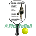 Personalized "Pickleball Life Lessons" - Pickleball Girl Paddle #2