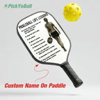 Personalized "Pickleball Life Lessons" - Pickleball Girl Paddle #2