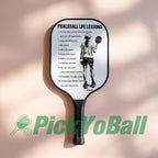 Personalized "Pickleball Life Lessons" - Pickleball Girl Paddle #1
