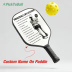 Personalized "Pickleball Life Lessons" - Pickleball Girl Paddle #1