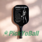 Personalized "Pickleball Life Lessons" - Pickleball Girl Paddle #4