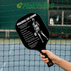 Personalized "Pickleball Life Lessons" - Pickleball Girl Paddle #4