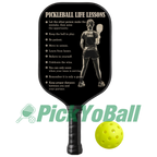 Personalized "Pickleball Life Lessons" - Pickleball Girl Paddle #3