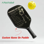 Personalized "Pickleball Life Lessons" - Pickleball Girl Paddle #3