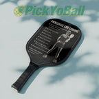 Personalized "Pickleball Life Lessons" - Pickleball Girl Paddle #3