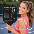 Personalized "Pickleball Life Lessons" - Pickleball Girl Paddle #3