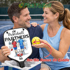 Personalized "Pickleball Partners For Life" Pickleball Paddle, Gift For Couples, Lovers