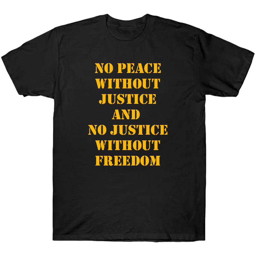 No Peace Without Justice - American Football T-Shirts, Hoodies & More