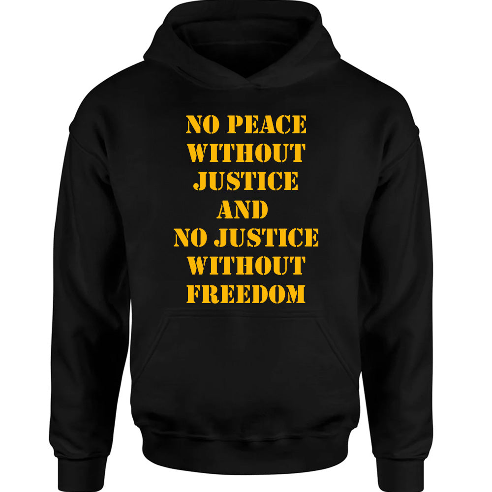No Peace Without Justice - American Football T-Shirts, Hoodies & More