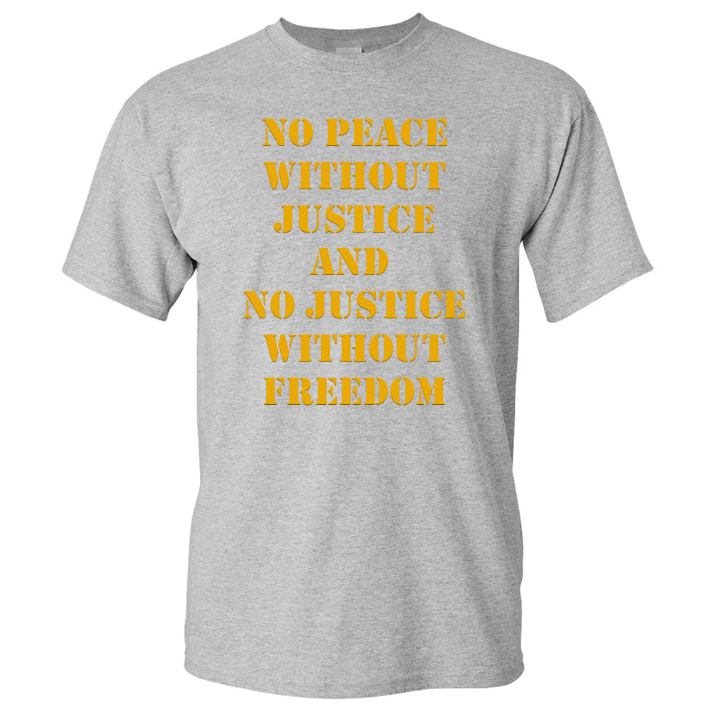 No Peace Without Justice - American Football T-Shirts, Hoodies & More