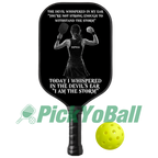 Personalized "I Am The Storm" - Pickleball Girl Paddle