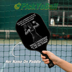 Personalized "I Am The Storm" - Pickleball Girl Paddle