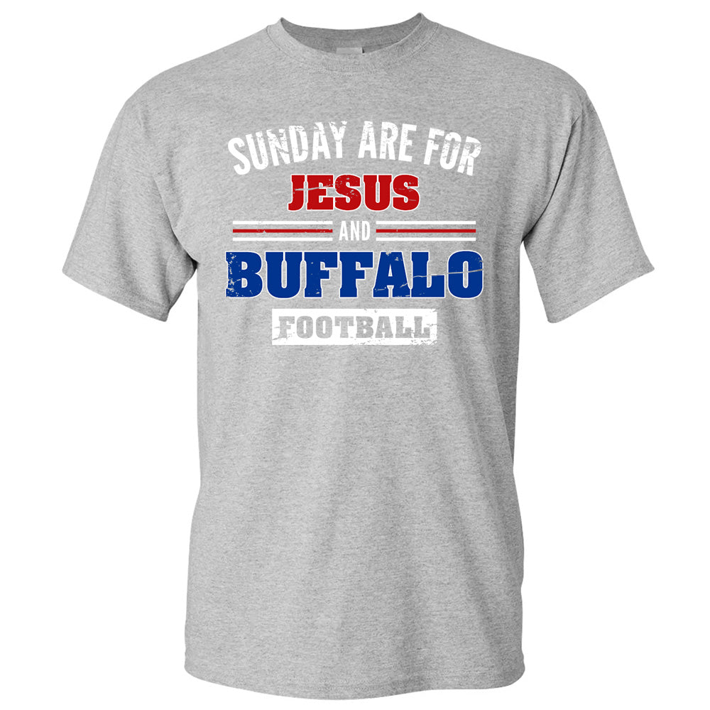 Sunday Are For Jesus & Buffalo Football Tees - American Bills T-Shirts, Hoodies & More