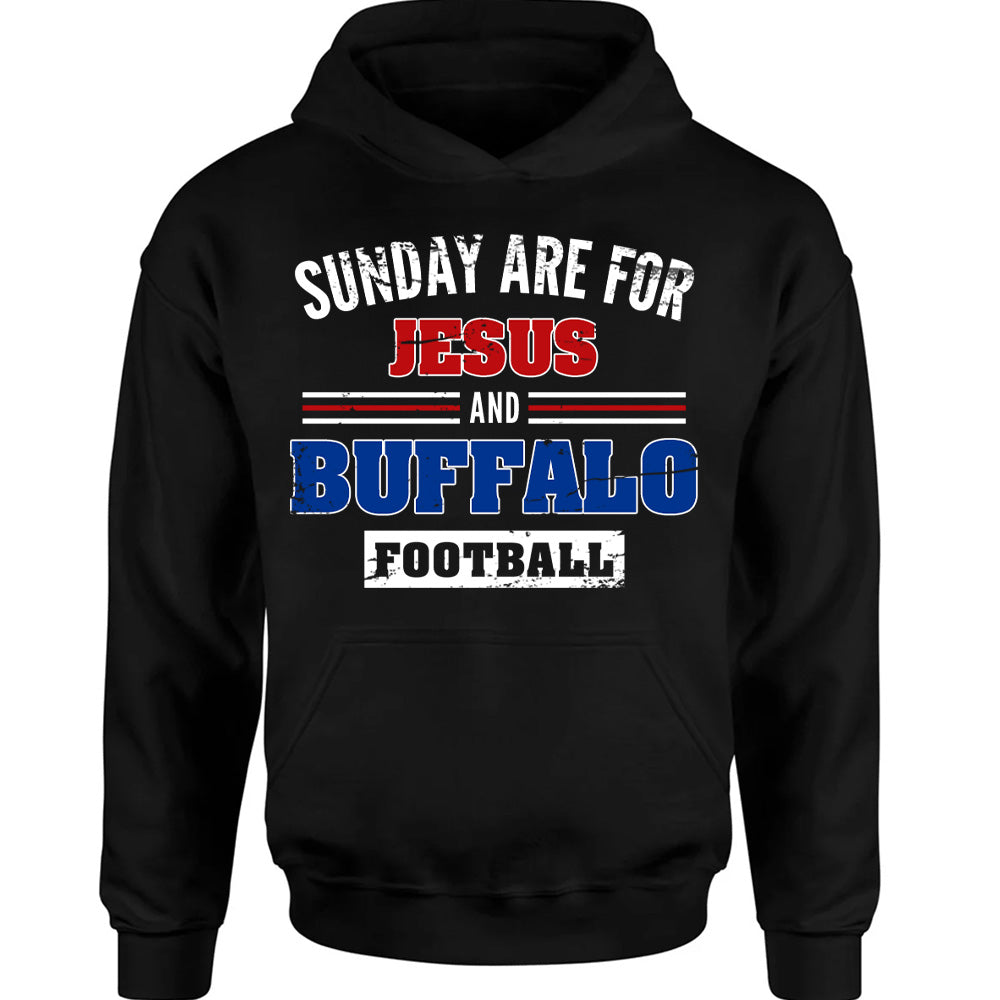 Sunday Are For Jesus & Buffalo Football Tees - American Bills T-Shirts, Hoodies & More