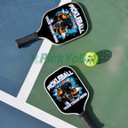 Personalized "My Pickleball Team" Paddle with Custom Name/Faces