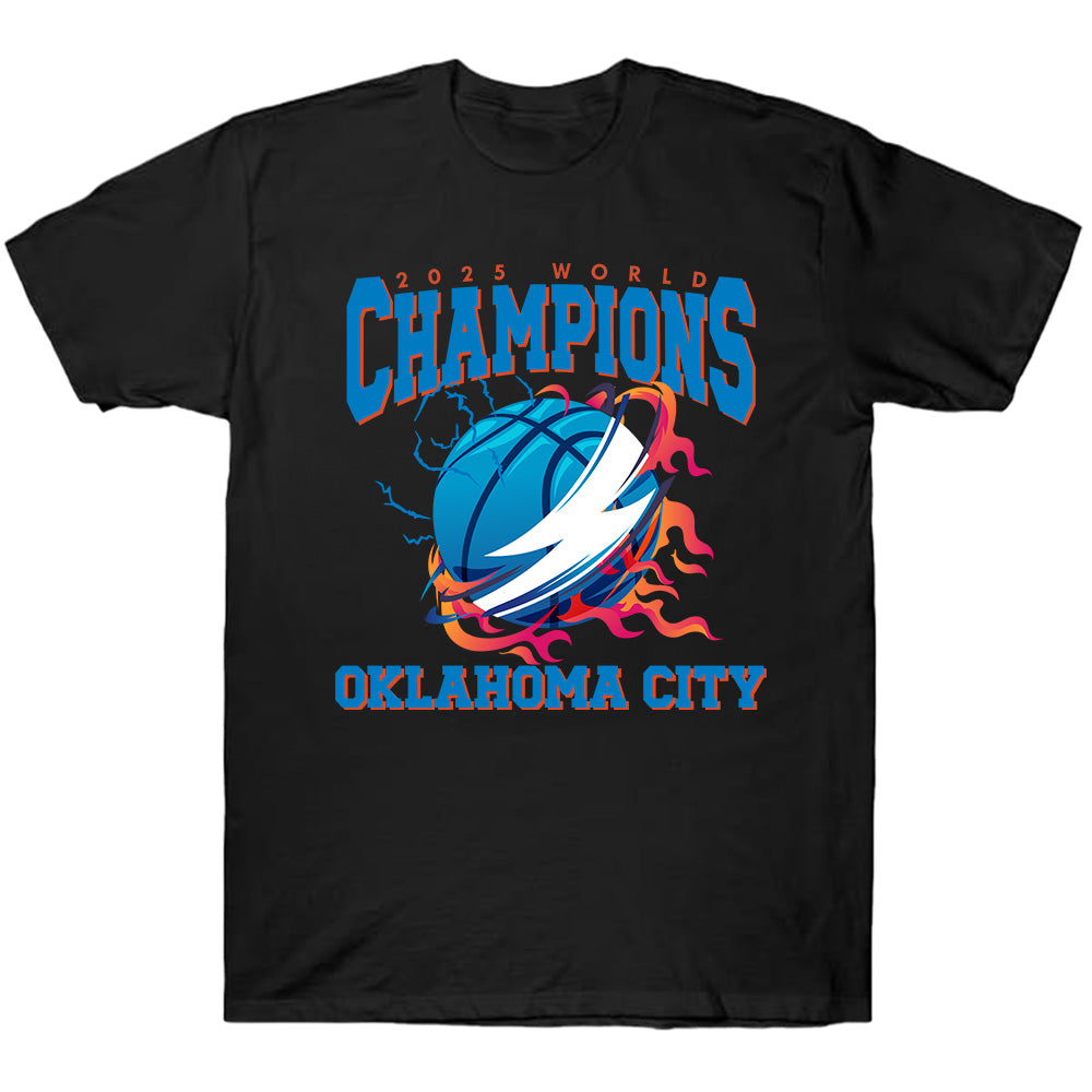 2025 World Champions Thunder - OKC Basketball Team T-Shirts, Hoodies & More