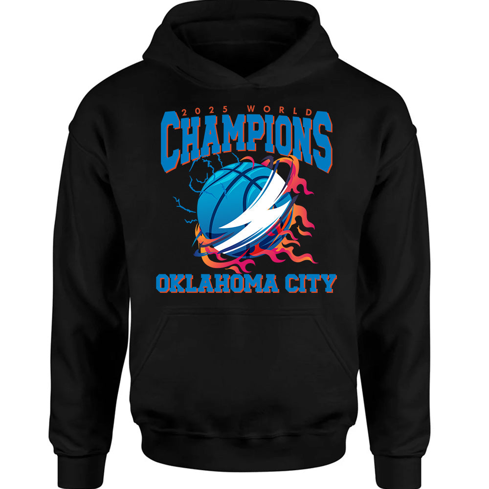 2025 World Champions Thunder - OKC Basketball Team T-Shirts, Hoodies & More