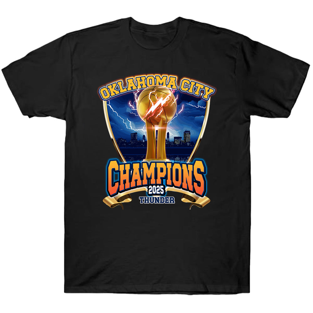 2025 Thunder Championship - OKC Basketball Team T-Shirts, Hoodies & More