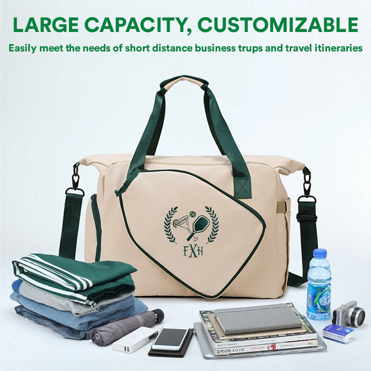 Personalized Pickleball Sporty Duffel Bag