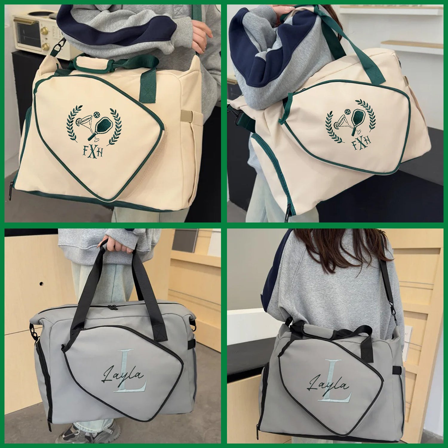 Personalized Pickleball Sporty Duffel Bag