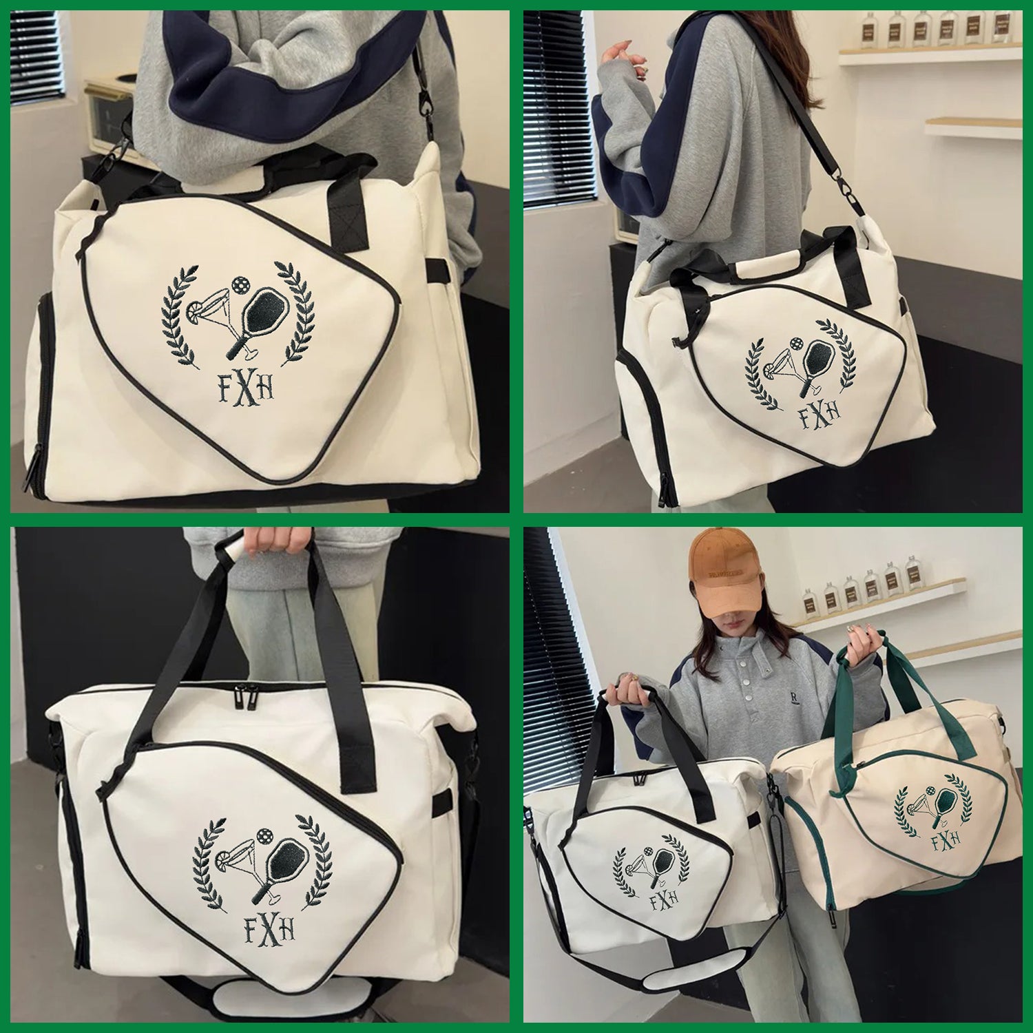 Personalized Pickleball Sporty Duffel Bag