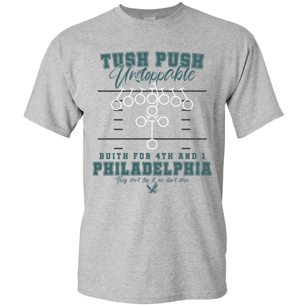 Tush Push Unstoppable Philadelphia Birds - American Football Eagles Team T-Shirts, Hoodies & More