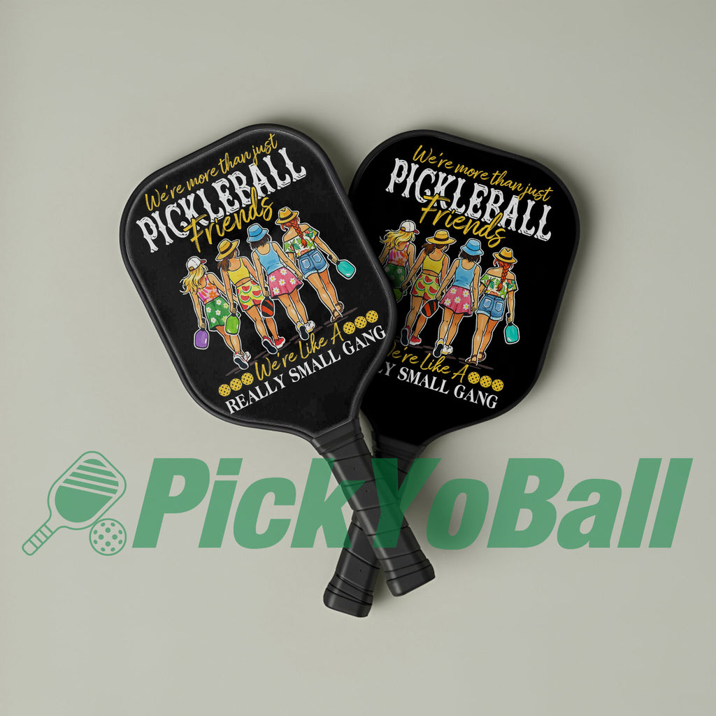 Personalized "We're more than just frends, we're a gang" Pickleball Team Paddle, Gift For Groups, Friends