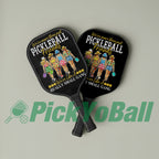 Personalized "We're more than just frends, we're a gang" Pickleball Team Paddle, Gift For Groups, Friends
