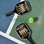 Personalized "We're more than just frends, we're a gang" Pickleball Team Paddle, Gift For Groups, Friends