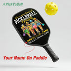 Personalized "We're more than just frends, we're a gang" Pickleball Team Paddle, Gift For Groups, Friends