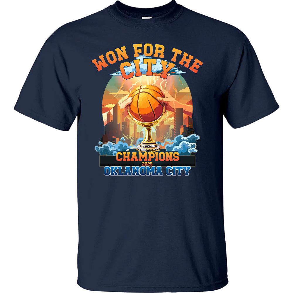 Won For The City - OKC Thunder Champion Basketball T-Shirts, Hoodies & More