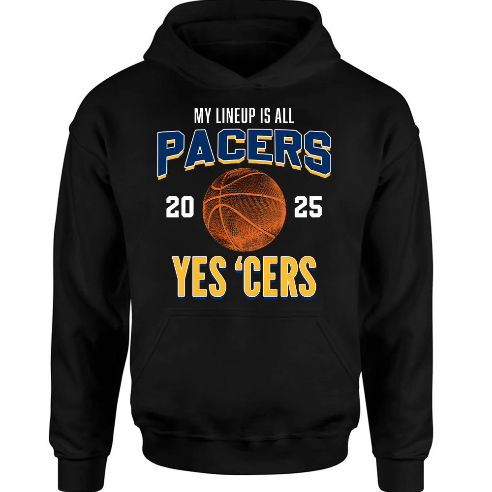 My Lineup Is All Pacers 2025 Champion Tees - Indiana Basketball T-Shirts, Hoodies & More